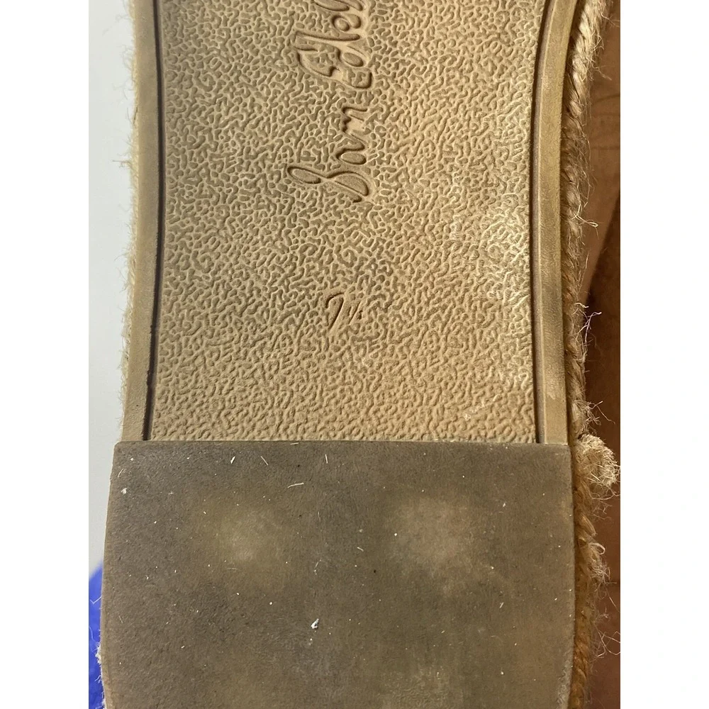 Sam Edelman Carleigh Platform Espadrille Pink Blush Sneaker Size 7.5M Suede